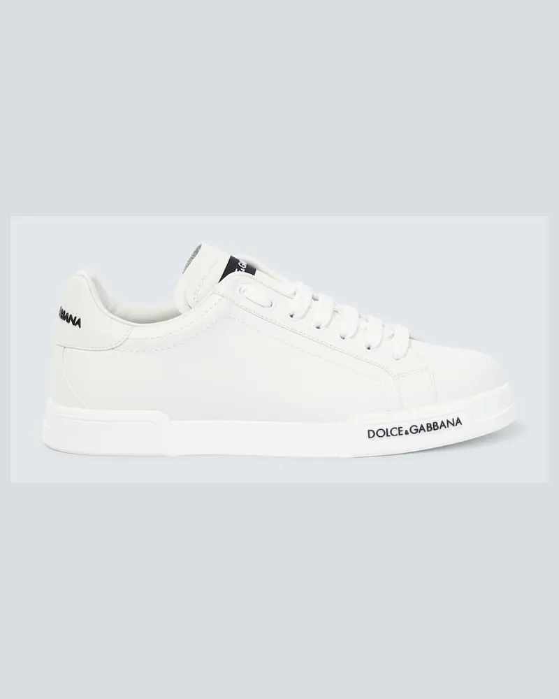 Dolce & Gabbana Sneakers aus Leder Weiß