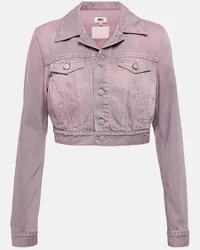 Maison Margiela Cropped-Jeansjacke Pink