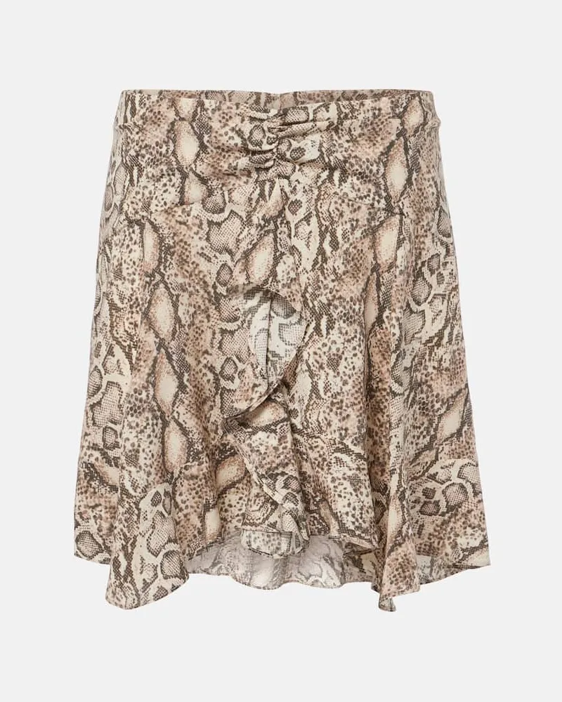 Isabel Marant Minirock Ozany aus einem Seidengemisch Multicolor