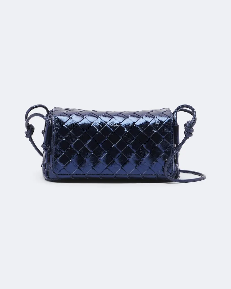 Bottega Veneta Crossbody Bag Notturno aus Leder Blau