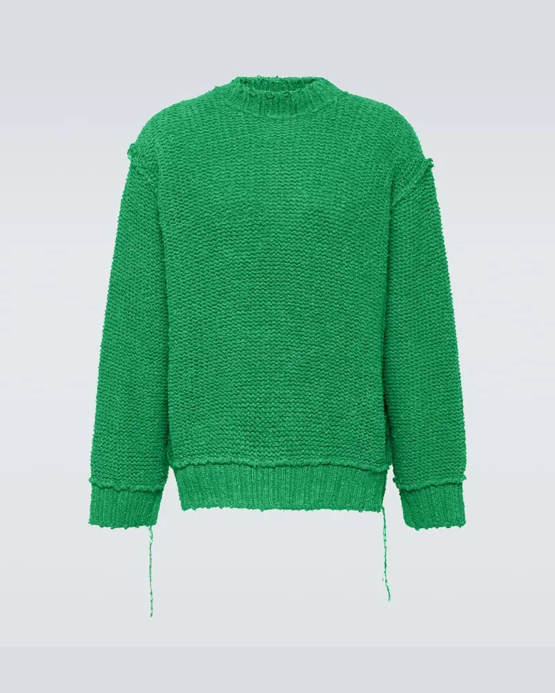 Sacai Pullover aus Baumwolle Grün