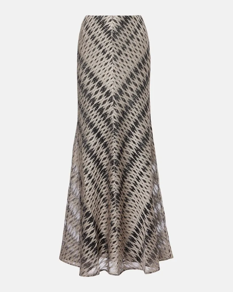 Missoni Maxirock aus Häkelstrick Beige