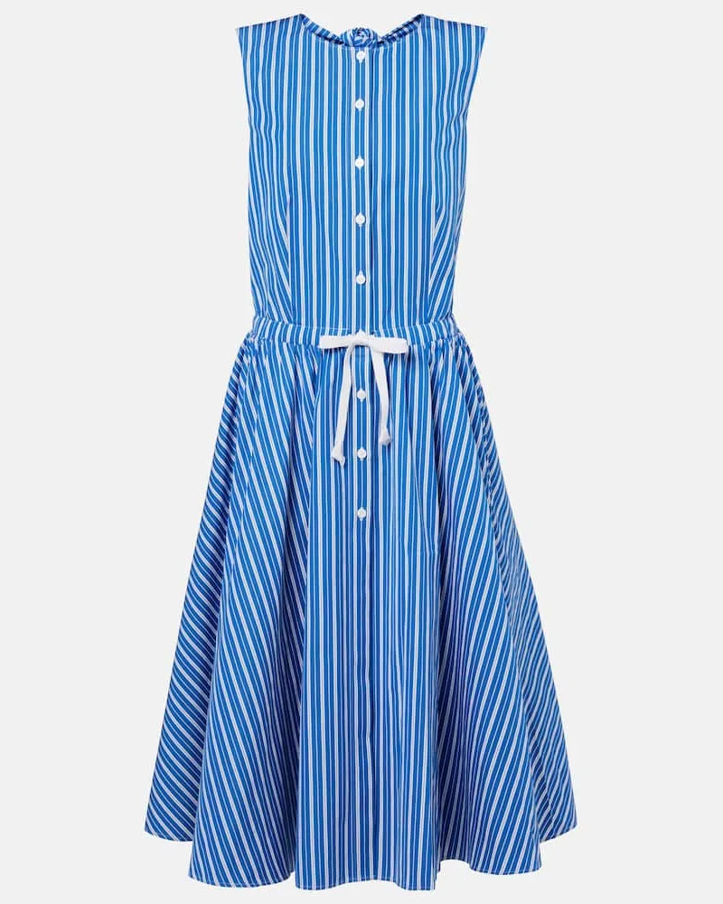 Patou Hemdblusenkleid aus Baumwolle Blau