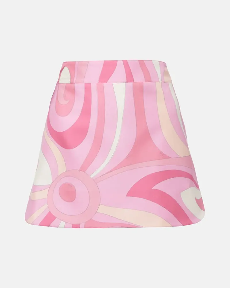 Emilio Pucci Minirock Marmo aus Seide Pink