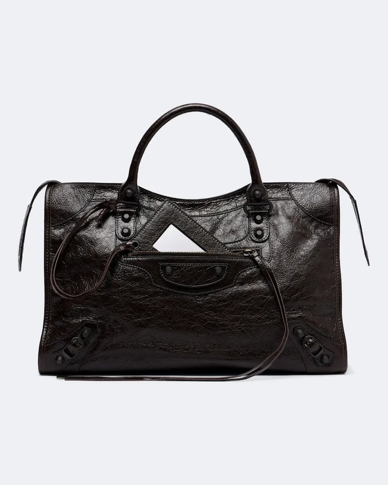 Balenciaga Henkeltasche Le City Medium aus Leder Braun