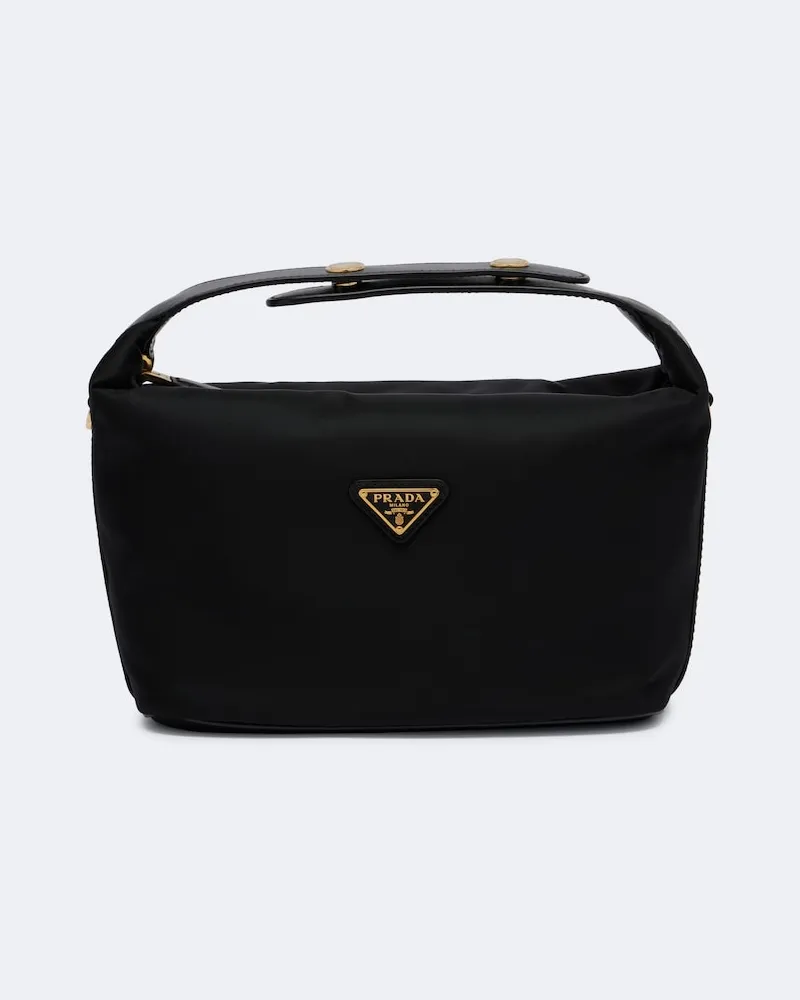 Prada Henkeltasche Chérie Mini aus Re-Nylon Schwarz
