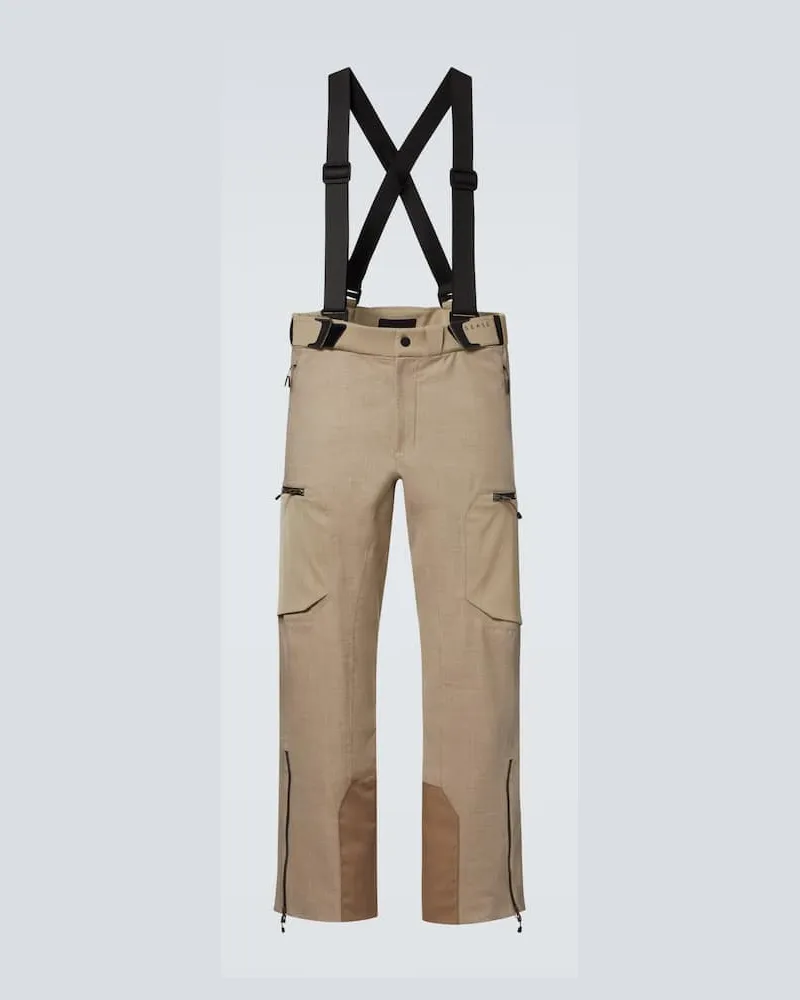 SEASE Skihose Trace 2.0 aus einem Wollgemisch Beige
