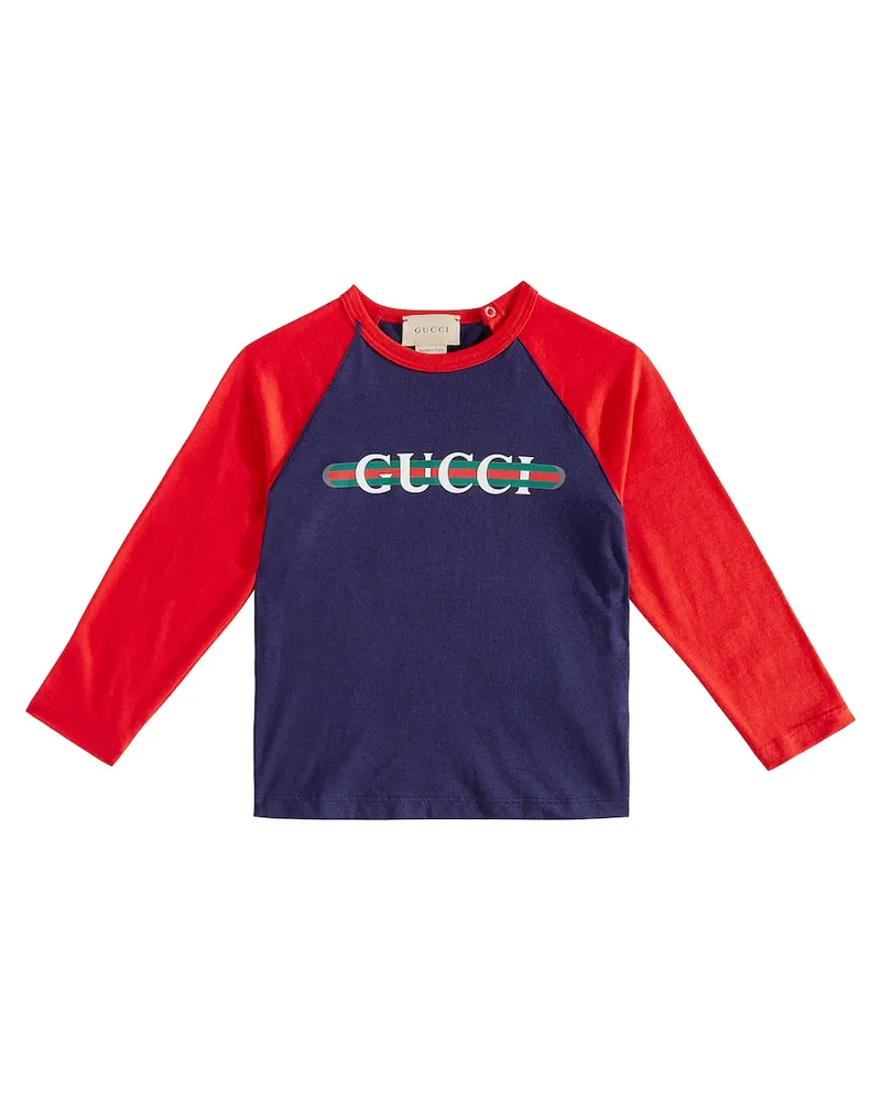 Gucci Baby Longsleeve aus Baumwolle Multicolor
