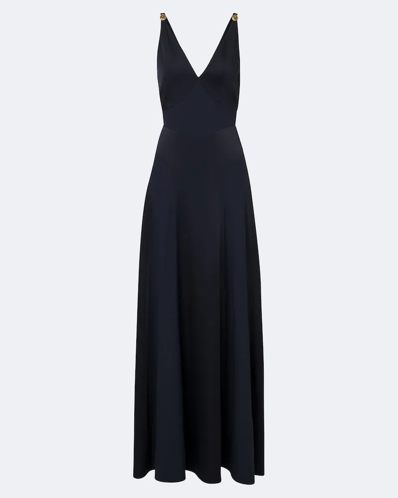 Versace Robe Medusa aus Satin Blau