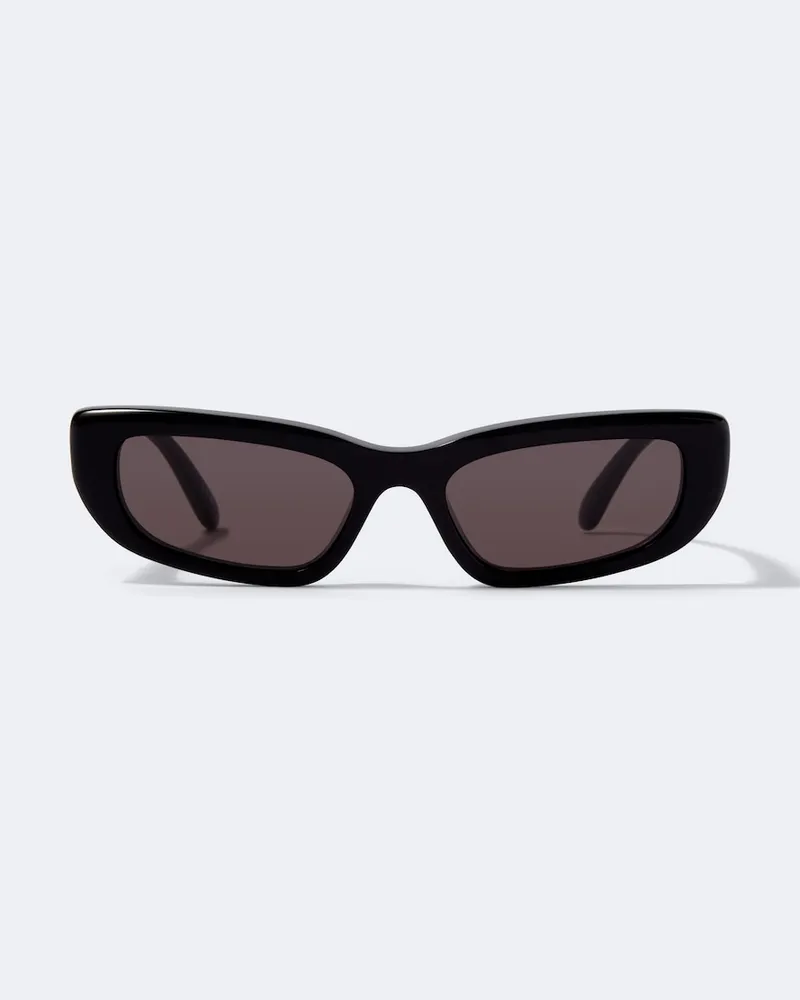 Balenciaga Ovale Sonnenbrille Schwarz