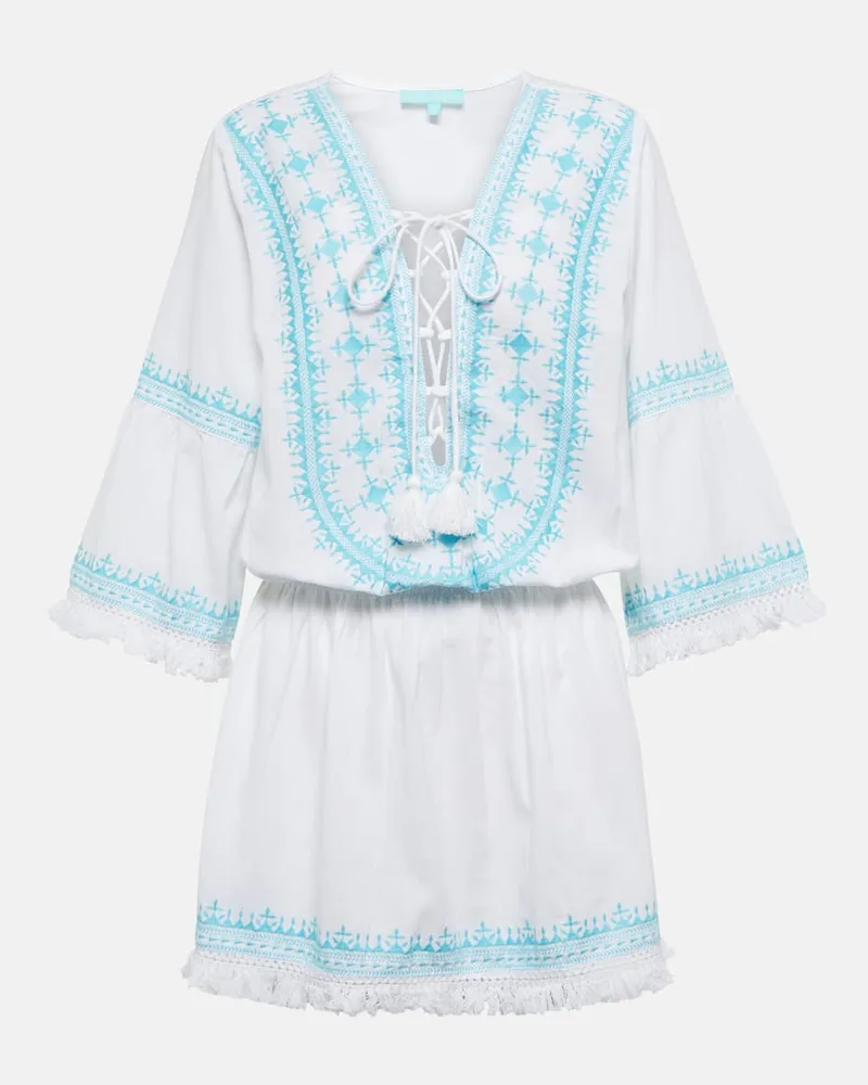 Melissa Odabash Minikleid Martina aus Baumwolle und Leinen Multicolor