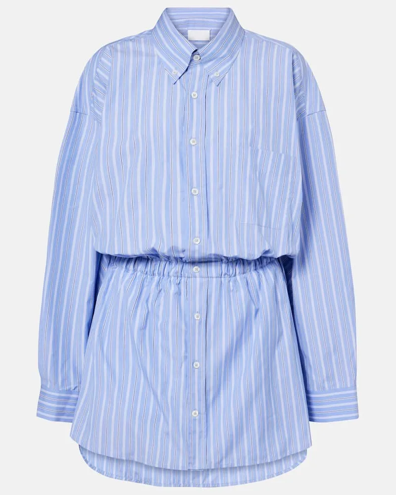 Maison Margiela Jumpsuit aus Baumwollpopeline Blau
