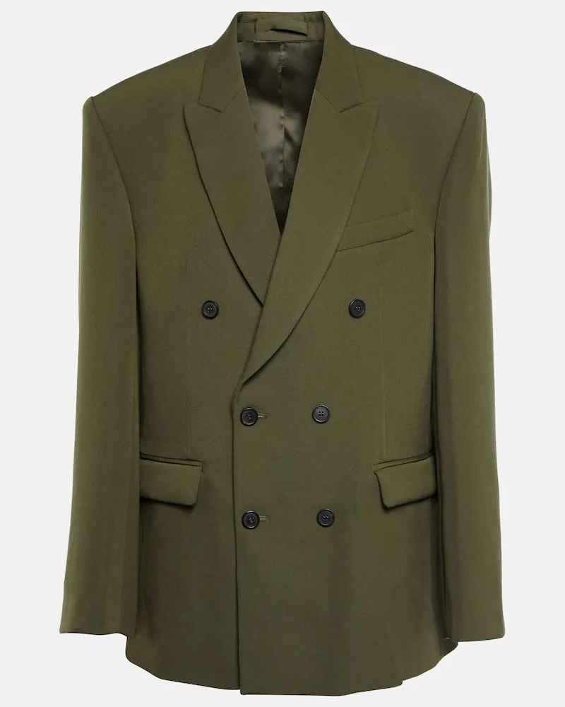 WARDROBE.NYC Blazer aus Schurwolle Grün