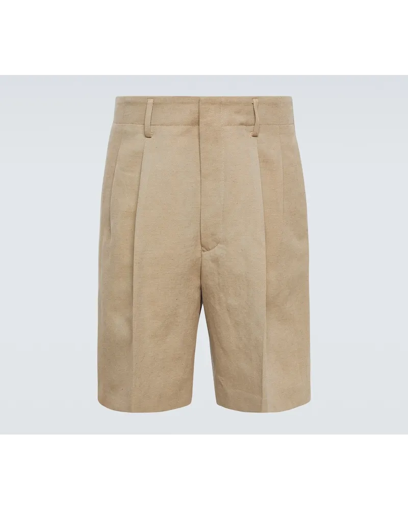 Loro Piana Bermuda-Sorts Joetsu aus Twill Beige