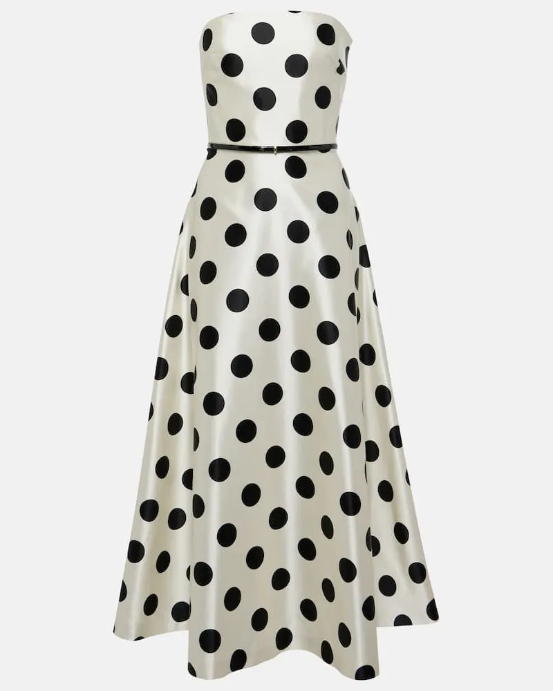 Max Mara Maxikleid Cippo aus Baumwolle und Seide Multicolor