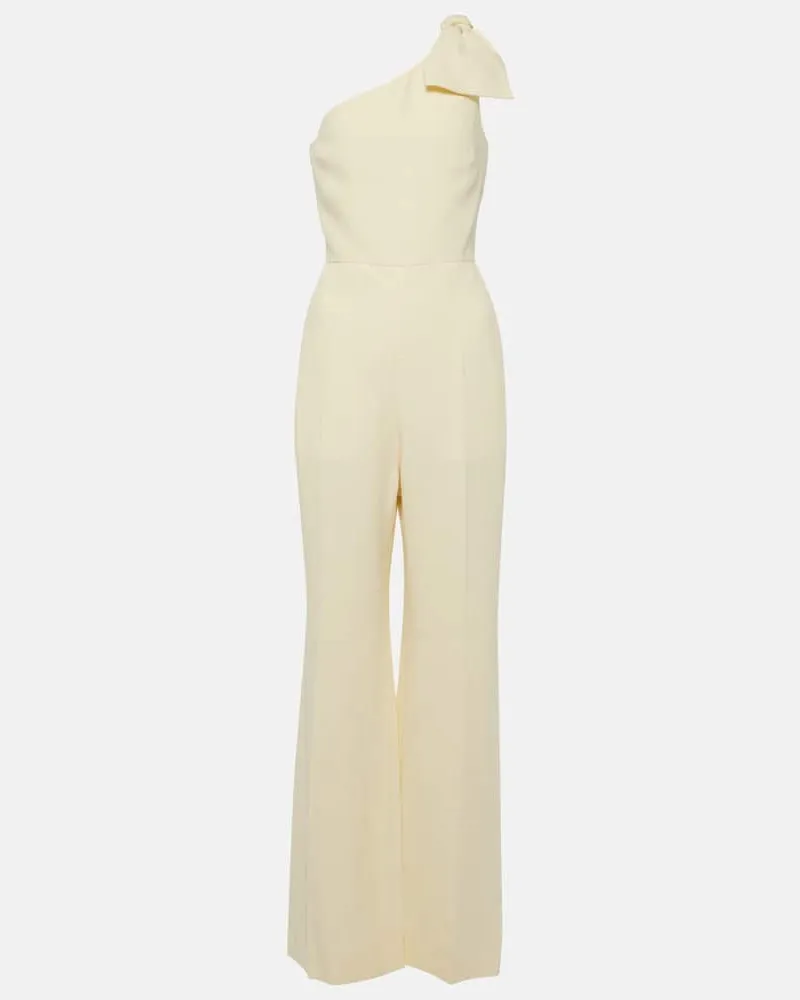 Chloé Chloé One-Shoulder-Jumpsuit aus Leinen Weiß