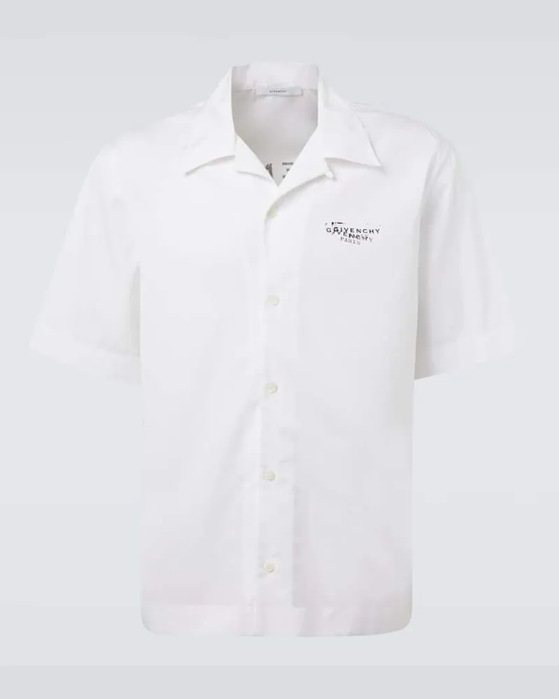 Givenchy Hemd aus Baumwollpopeline Weiß