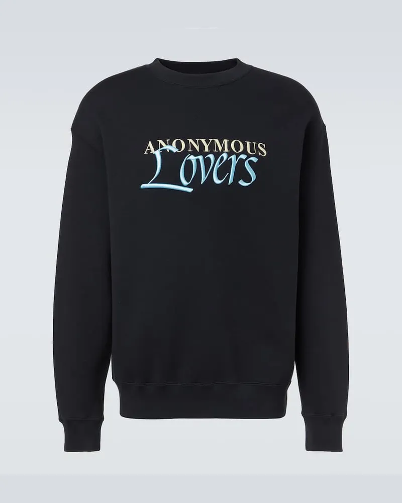 J.W.Anderson Besticktes Sweatshirt Anonymous Lovers Schwarz