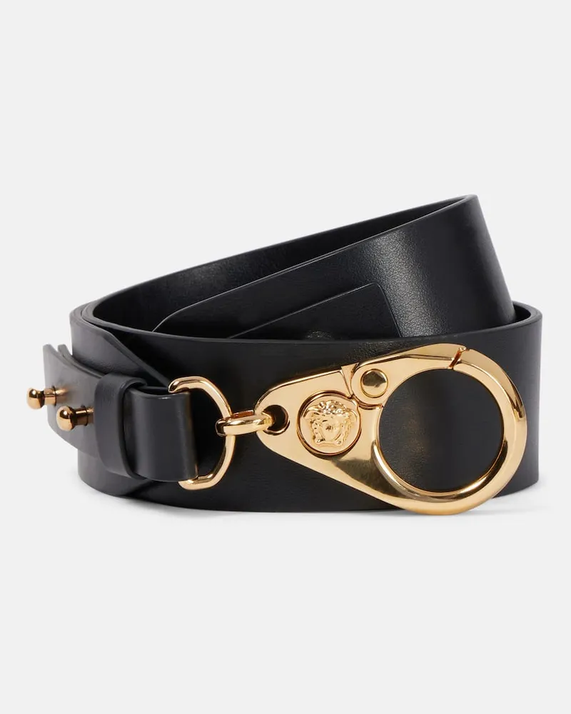 Versace Gürtel aus Leder Schwarz