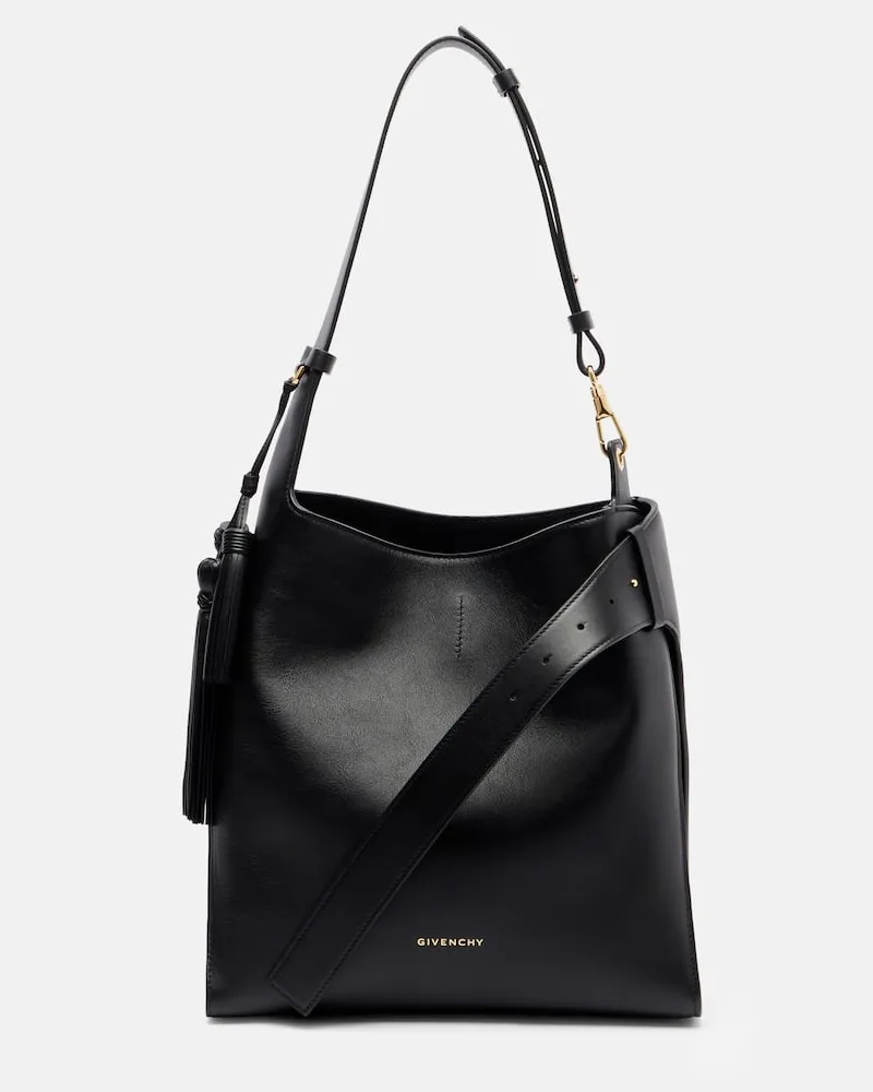 Givenchy Schultertasche Belted Medium Hobo aus Leder Schwarz