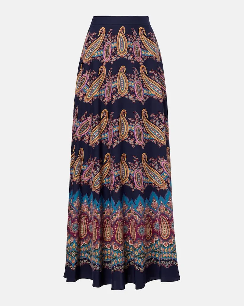 Etro Maxirock aus Seide Multicolor