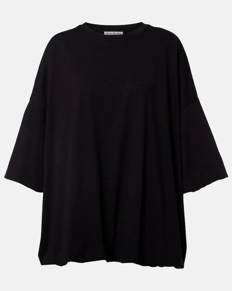 Acne Studios T-Shirt Eniko aus Jersey Schwarz