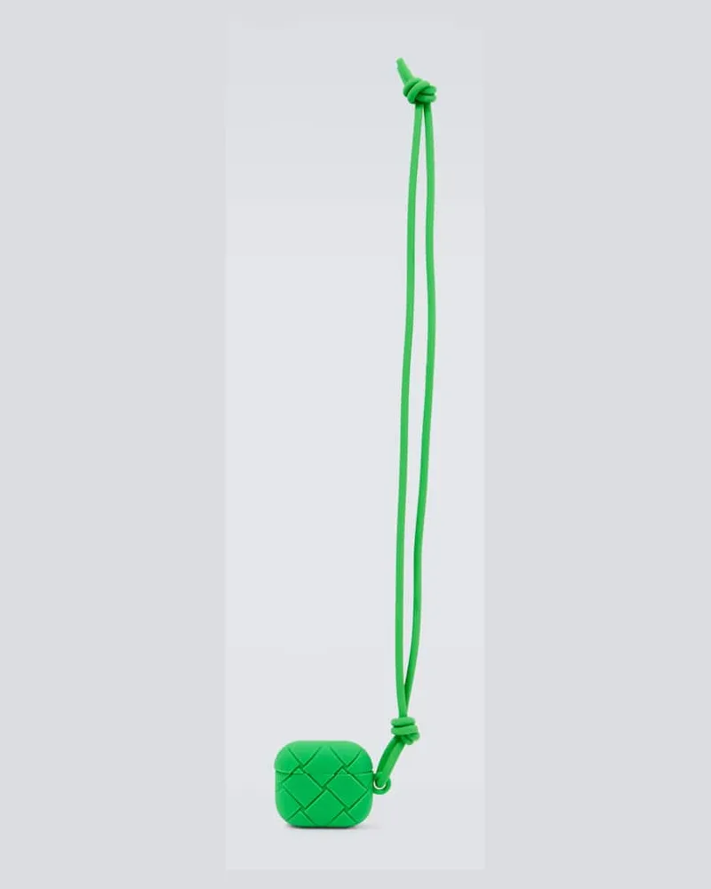 Bottega Veneta Etui für AirPods 3rd Generation Intreccio Grün