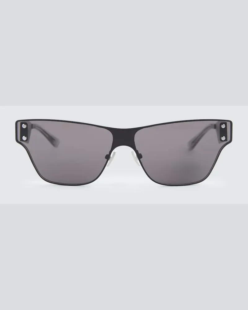 Bottega Veneta Eckige Sonnenbrille Schwarz