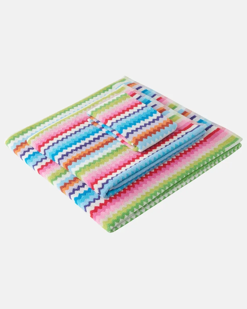 Missoni Set Riverbero aus drei Handtüchern Multicolor