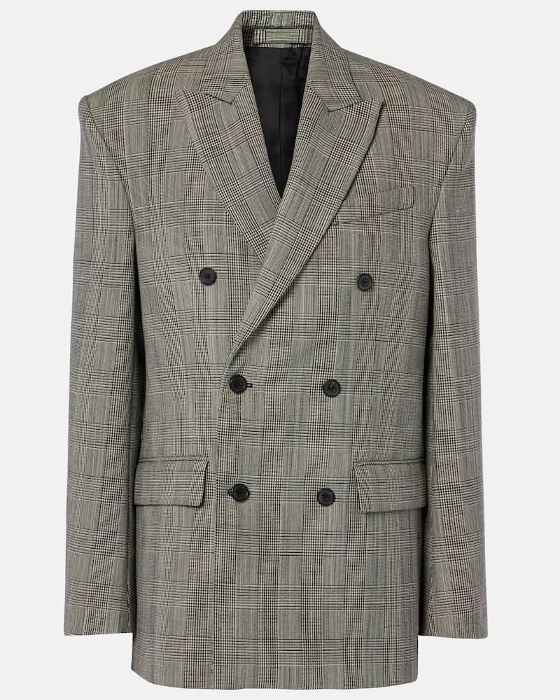 WARDROBE.NYC Blazer aus Wolle Grau