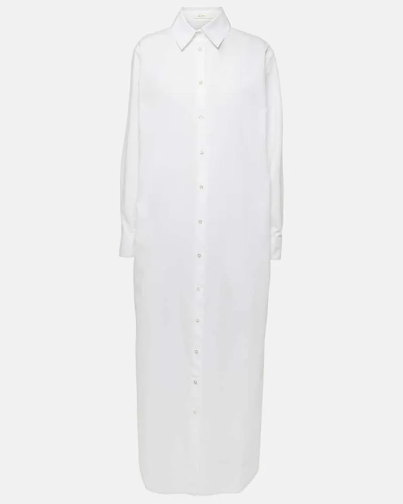 The Row Hemdblusenkleid Izumi aus Baumwollpopeline Weiß