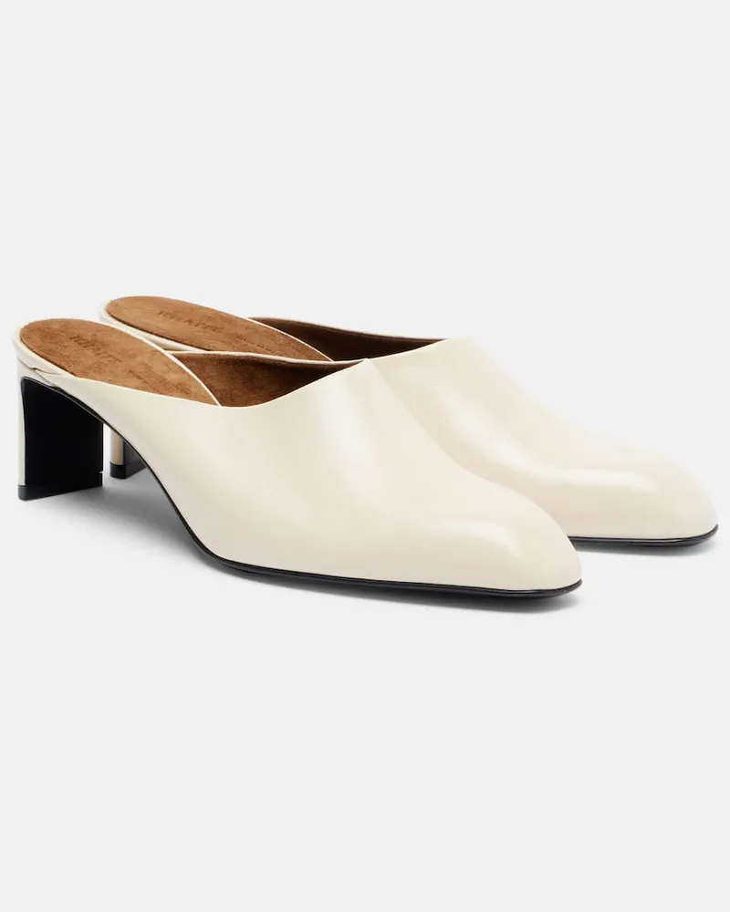 KHAITE Mules Colt 50 aus Leder Weiã