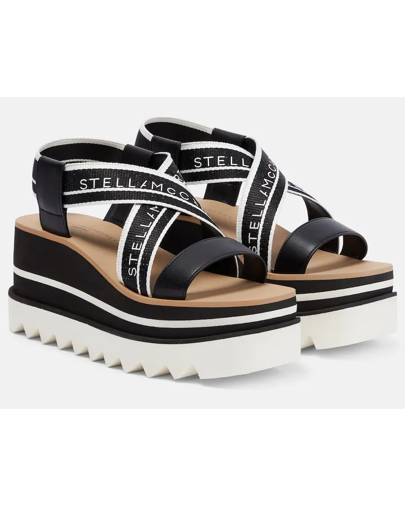 Stella McCartney Plateausandalen Sneak-Elyse Schwarz