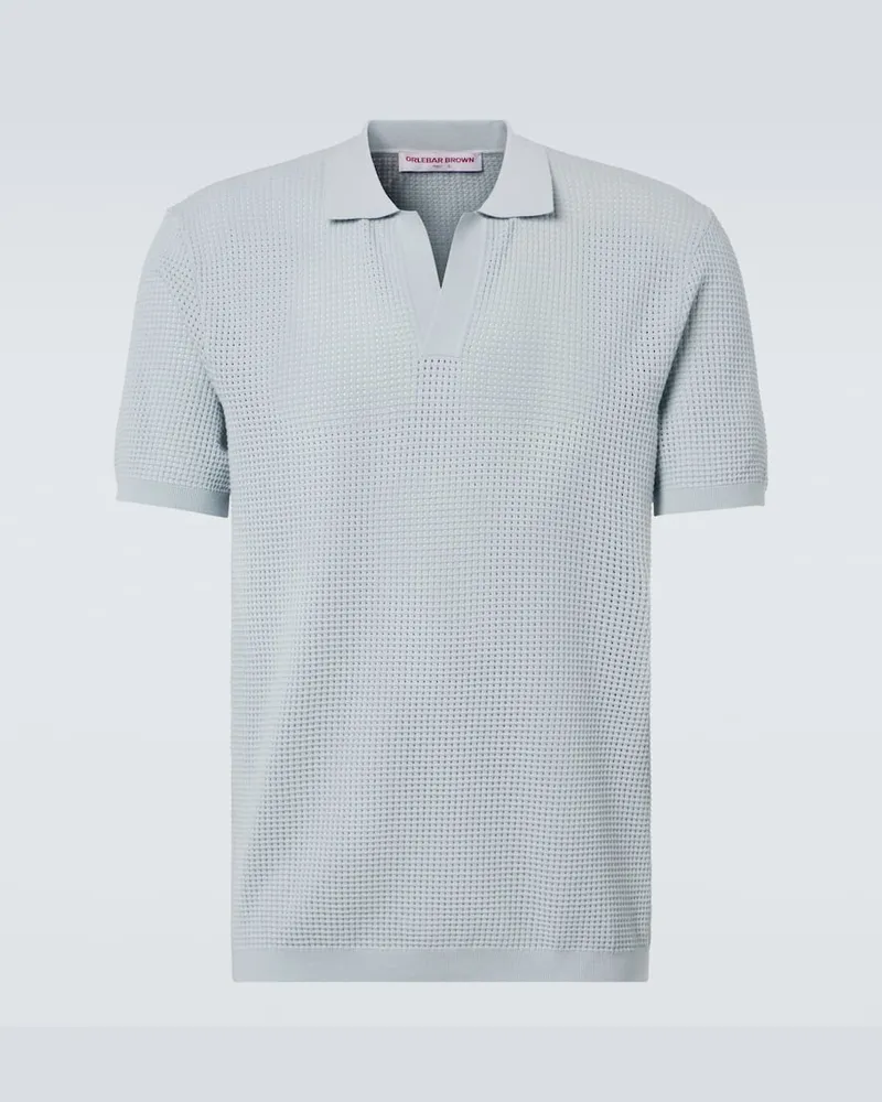 Orlebar Brown Polohemd Roddy aus Strick Grau