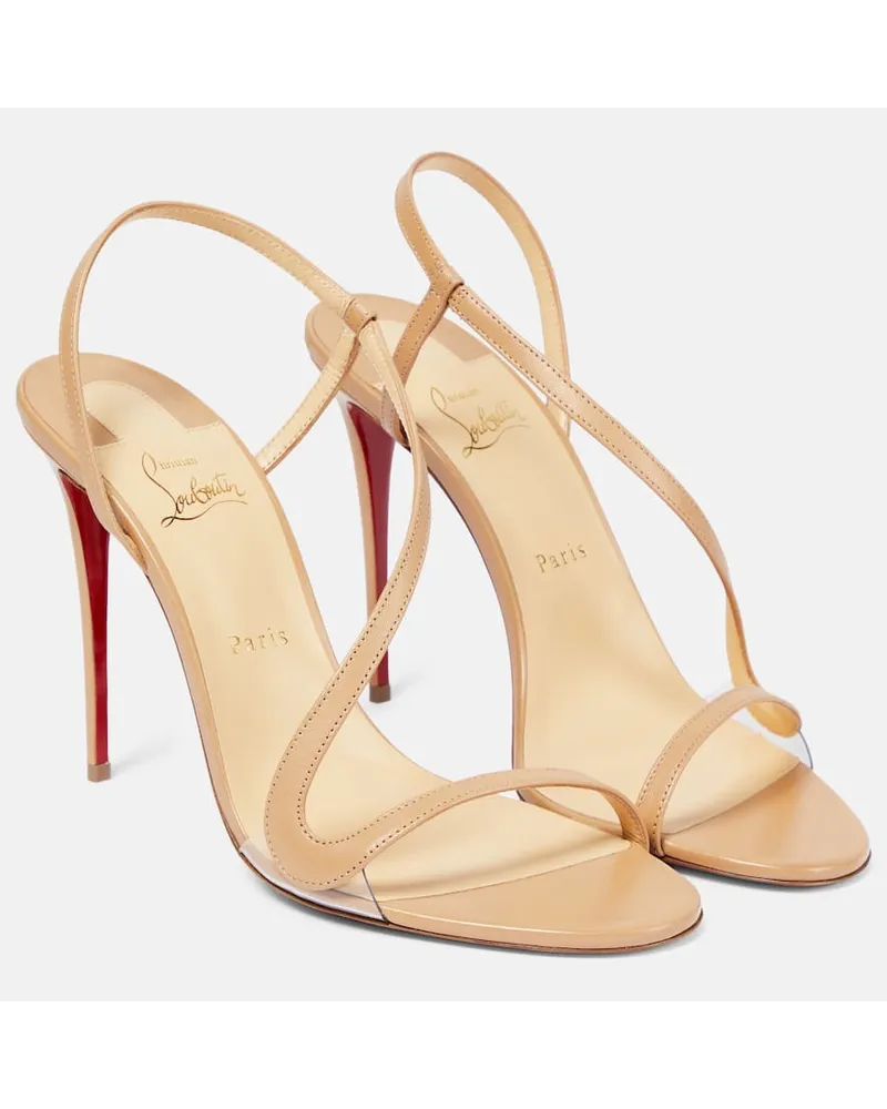 Christian Louboutin Sandalen Rosalie aus Leder Beige