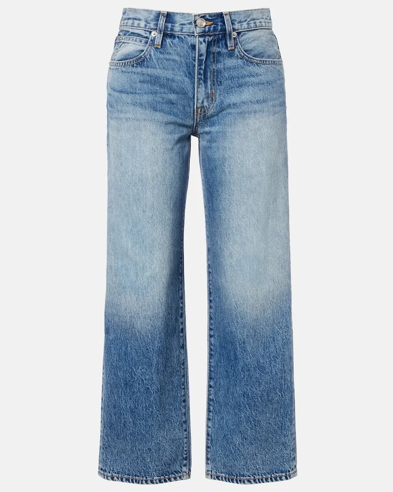 SLVRLAKE Cropped Straight Jeans Hunter Blau
