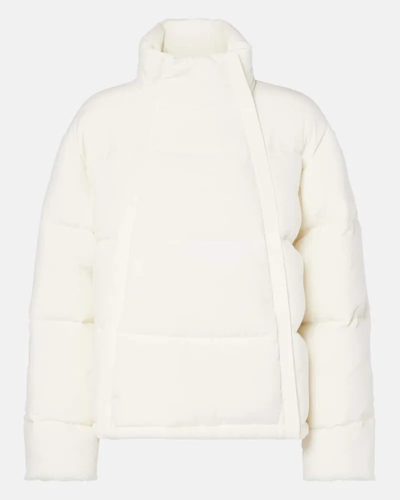 Loro Piana Wattierte Jacke Sebastian aus Seide Braun