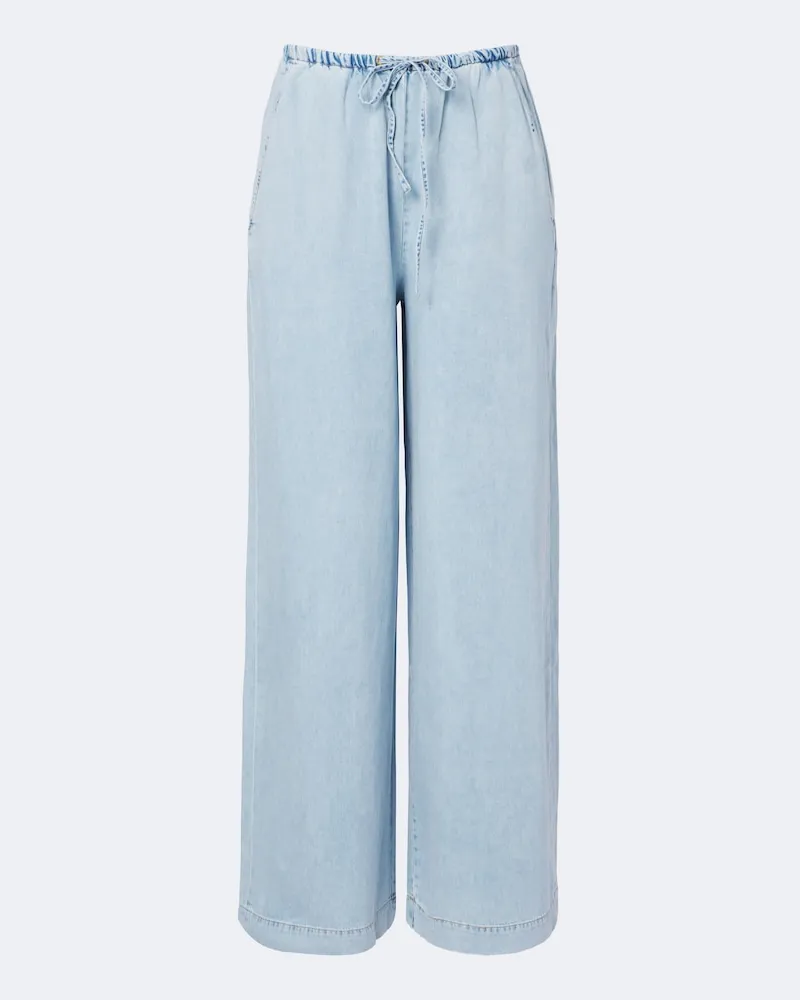 Frame Denim Hose The Offshore aus einem Baumwollgemisch Blau