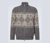 Cardigan aus Wolle, Seide und Kaschmir
