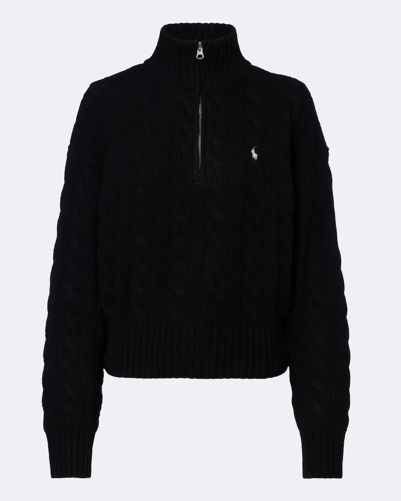 Ralph Lauren Pullover aus einem Woll- und Kaschmirgemisch Schwarz
