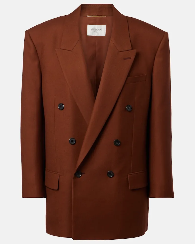 Saint Laurent Blazer aus Kaschmir Braun