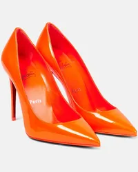 Christian Louboutin Pumps Kate 100 aus Lackleder Orange