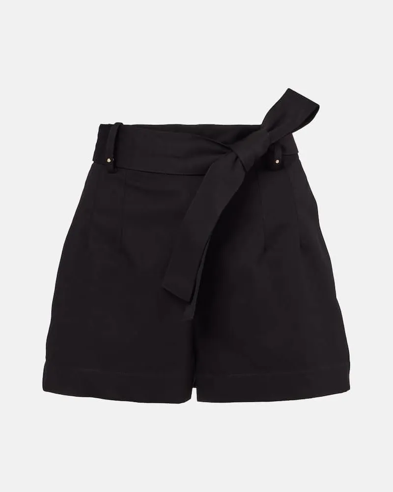 Moncler Shorts aus Gabardine Schwarz