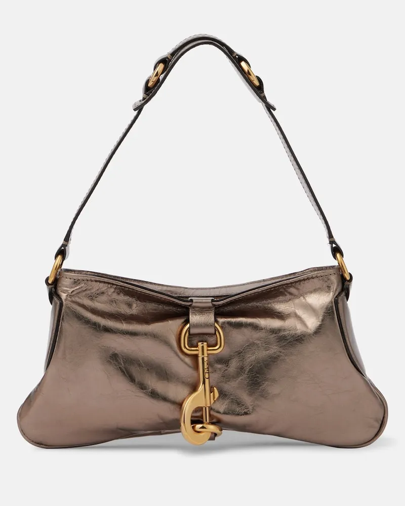 Chloé Chloé Schultertasche Kerala 25 Small aus Leder Grau