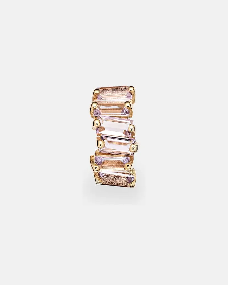 Suzanne Kalan Ohrringe Gia aus 14kt Gelbgold mit Amethyst Gold