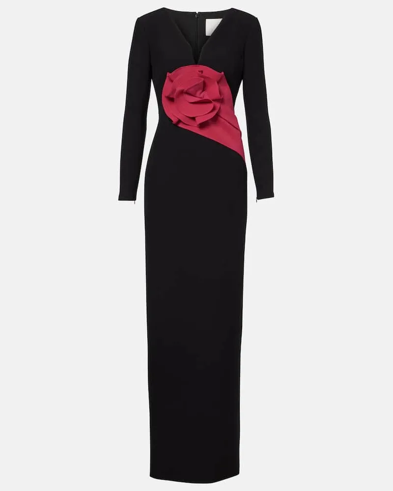 Roland Mouret Robe aus Crêpe Schwarz