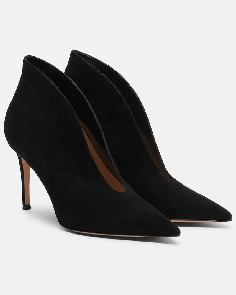 Gianvito Rossi Pumps Vania aus Veloursleder Schwarz