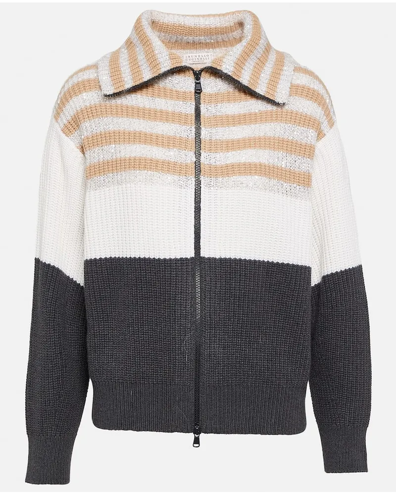 Brunello Cucinelli Pullover aus einem Wollgemisch Multicolor