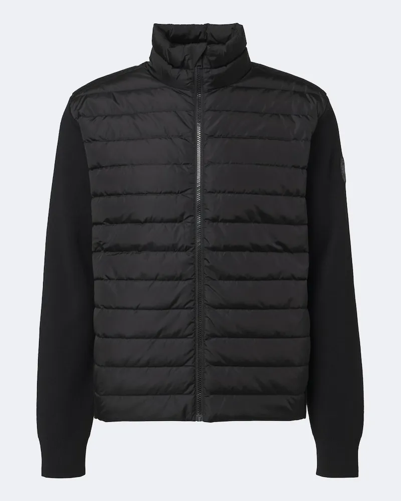 Canada Goose Cardigan Hybridge Flavio aus Wolle Schwarz