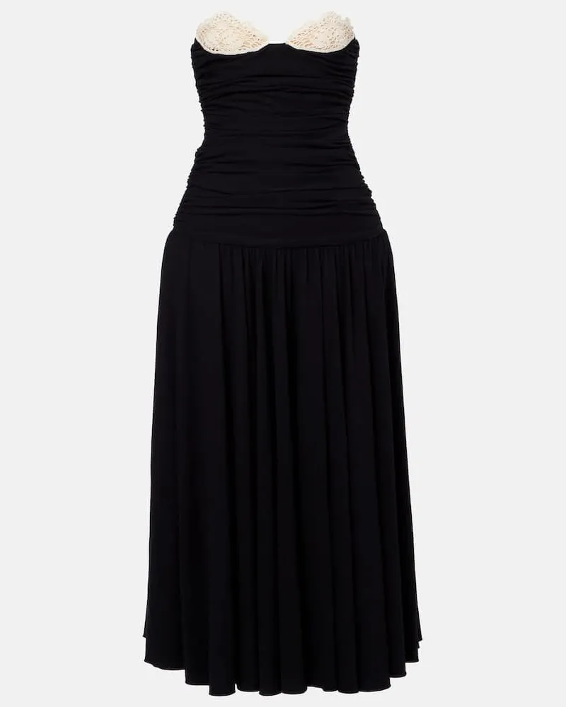 Magda Butrym Cocktailkleid aus Jersey Schwarz